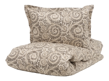 Billede af Borås Cotton sengetøj - 140x200 cm - Bianca Beige - Sengesæt i 100% bomuldssatin - Borås Cotton sengelinned